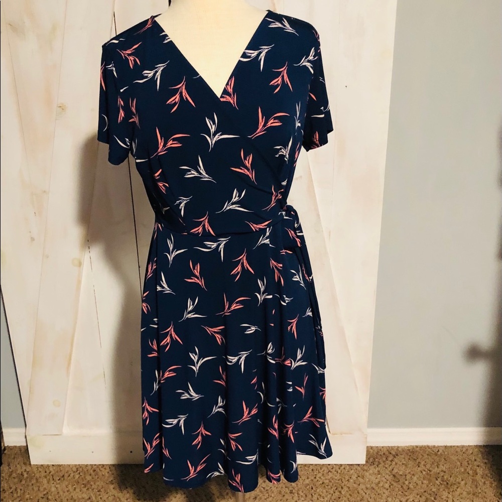 👗 Kaileigh Arnett Faux Wrap Knit Dress 👗